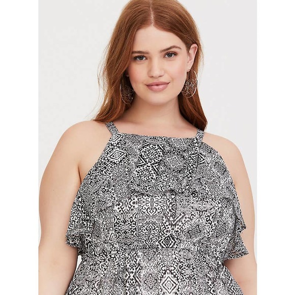 NWT Torrid Ikat Slit Maxi Dress Size: 2X (18/20) - Picture 4 of 6